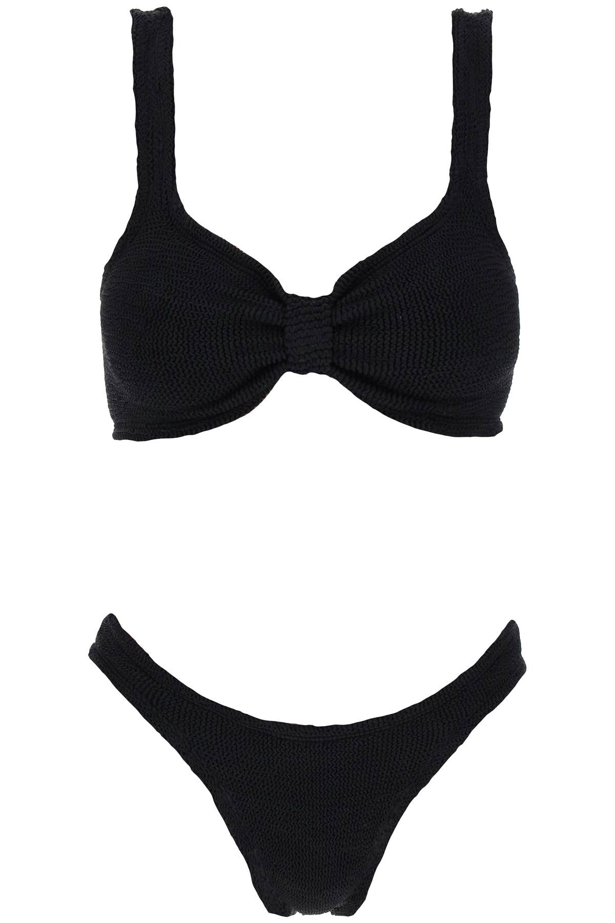 Hunza G. Bonnie Bikini Set   Black