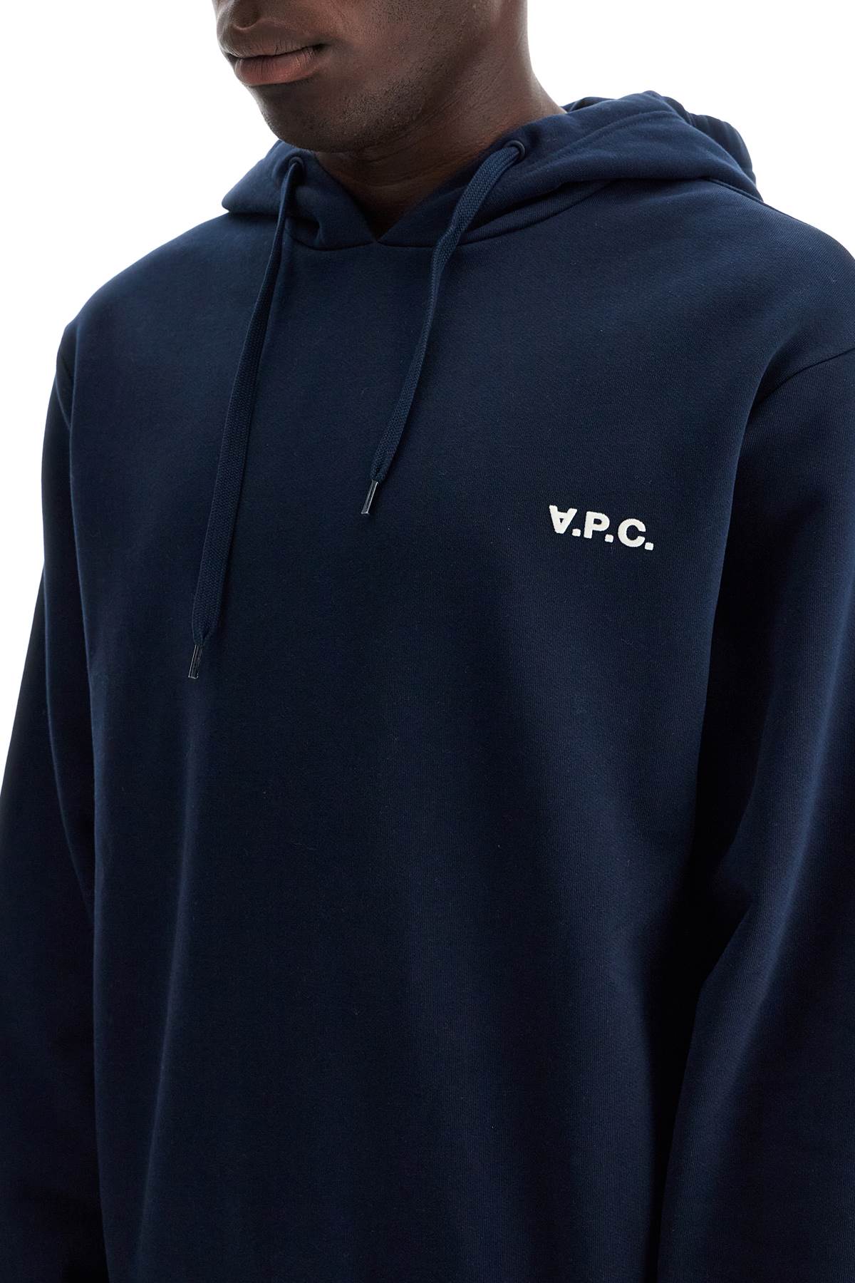 A.P.C. Hooded Sweatshirt With Flocked   Blue