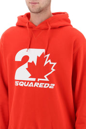 Dsquared2 Printed Hoodie   Red