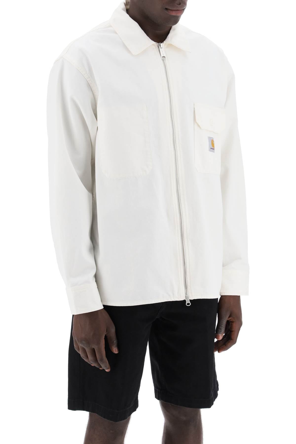 Carhartt Wip Replace With Double Quoterainer Overshirt   White