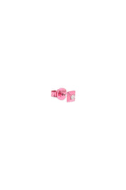 Eera Mini Eéra 18k Single Earring With Diamond   Fuchsia