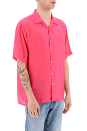 Yesiam Bowling Shirt   Fuchsia