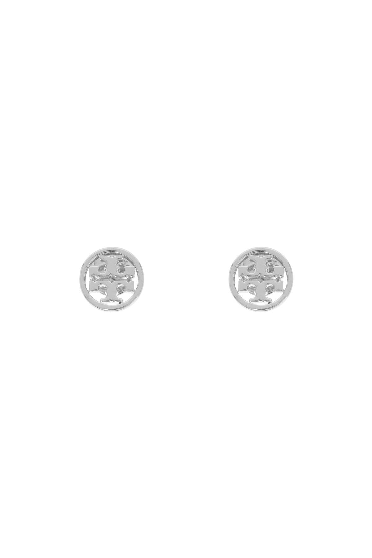 Tory Burch Miller Stud Earrings With Studded   Silver