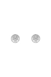 Tory Burch Miller Stud Earrings With Studded   Silver