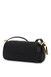 Moschino Shoulder Bag With Metal Logo Detail   Black