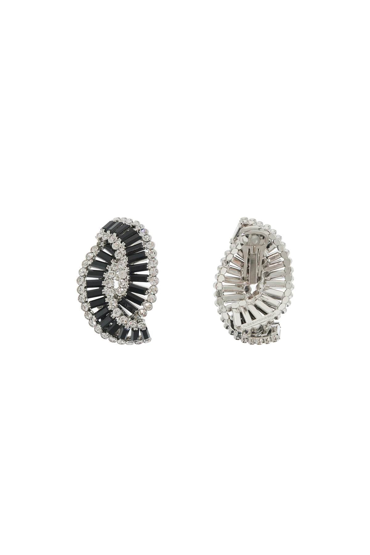 Alessandra Rich Braided Earrings   Silver