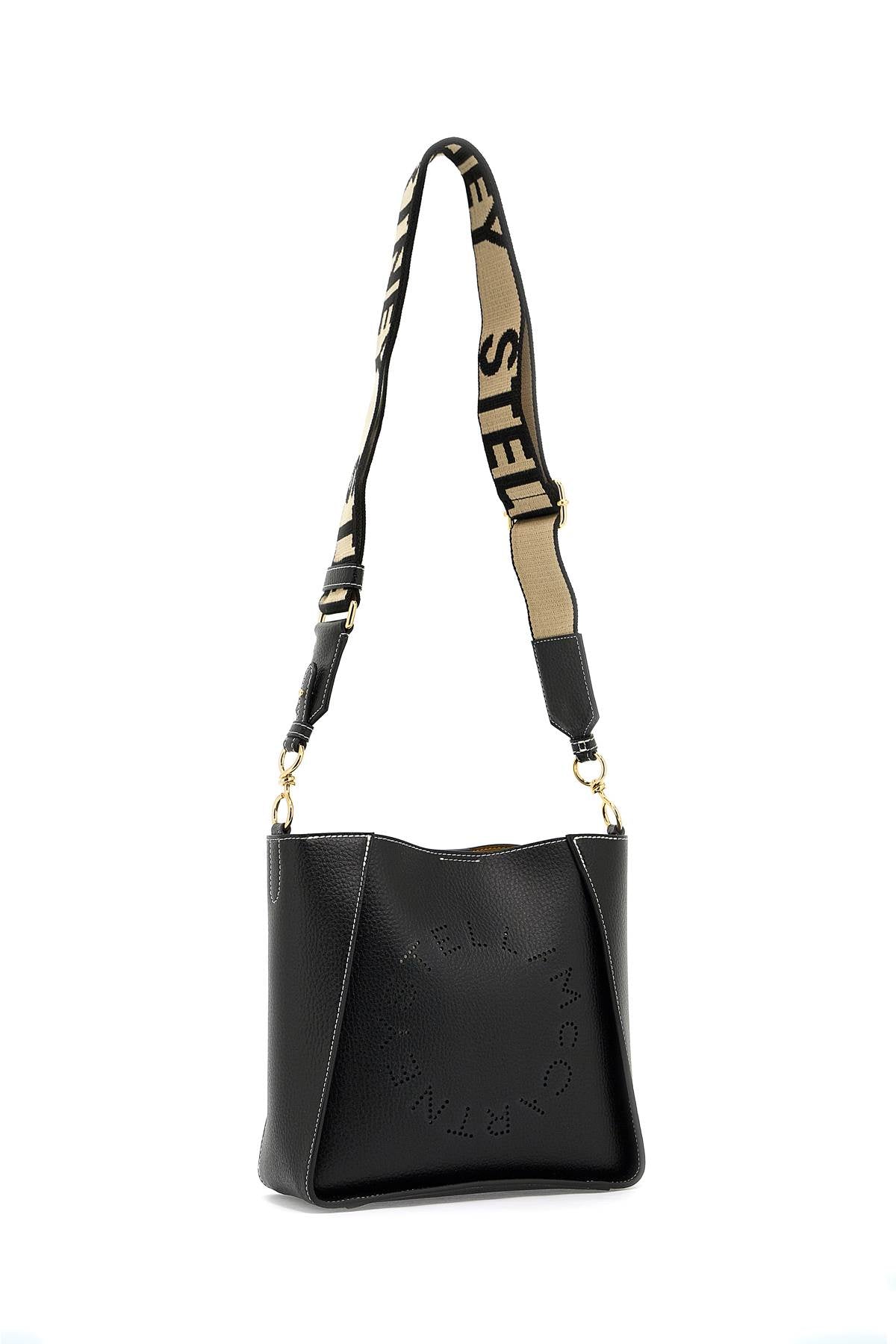 Stella Mc Cartney Stella Logo Crossbody Bag   Black