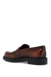 Tod's Leather Brogue Loafers   Brown