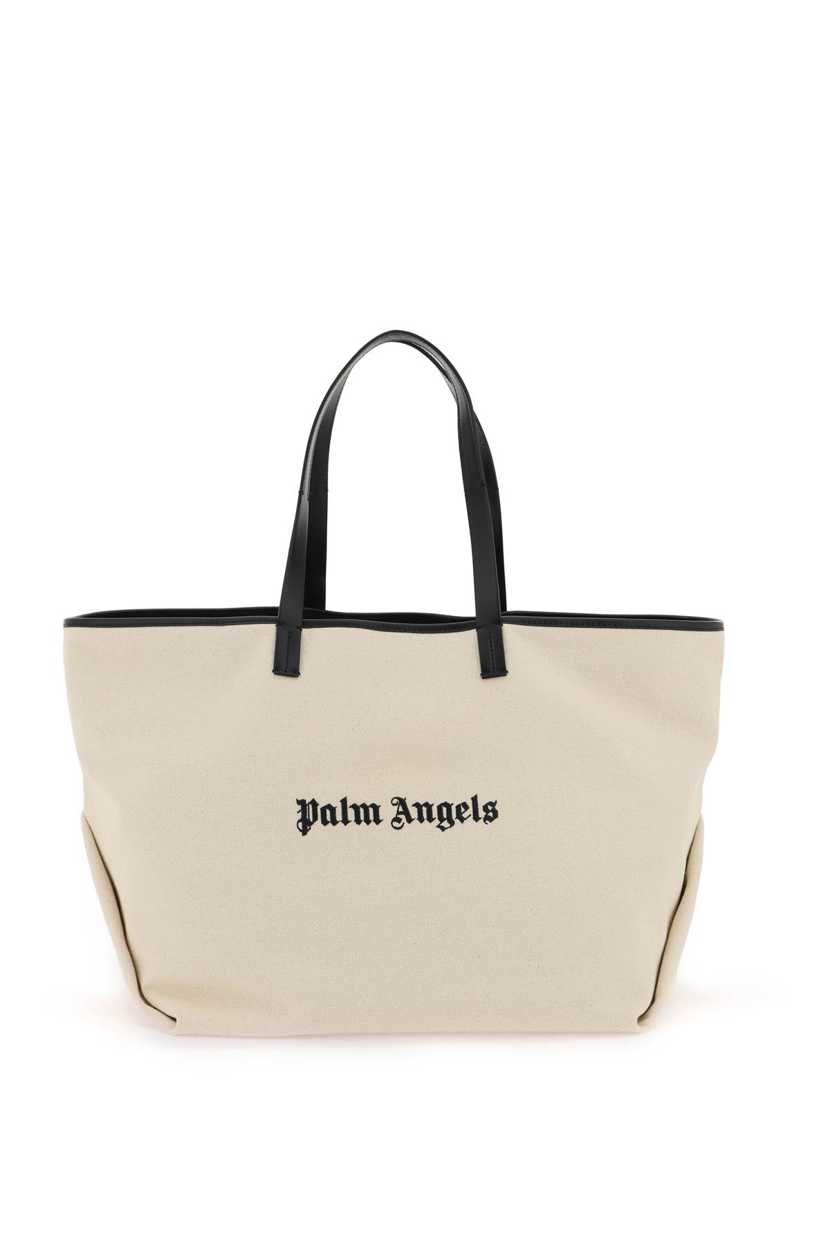 Palm Angels Canvas Tote Bag   White