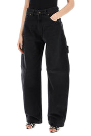 Darkpark Audrey Cargo Jeans With Curved Leg   Black