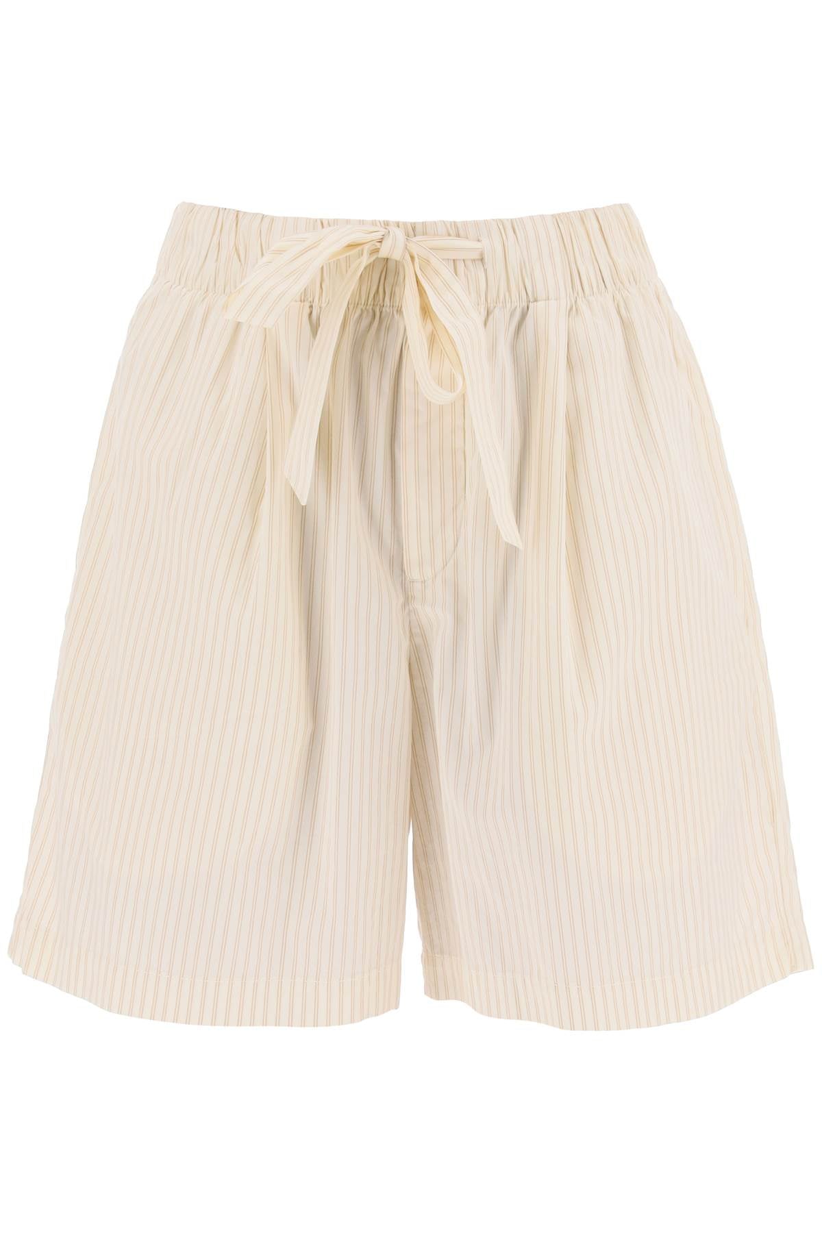 Birkenstock X Tekla Organic Poplin Pajama Shorts   White