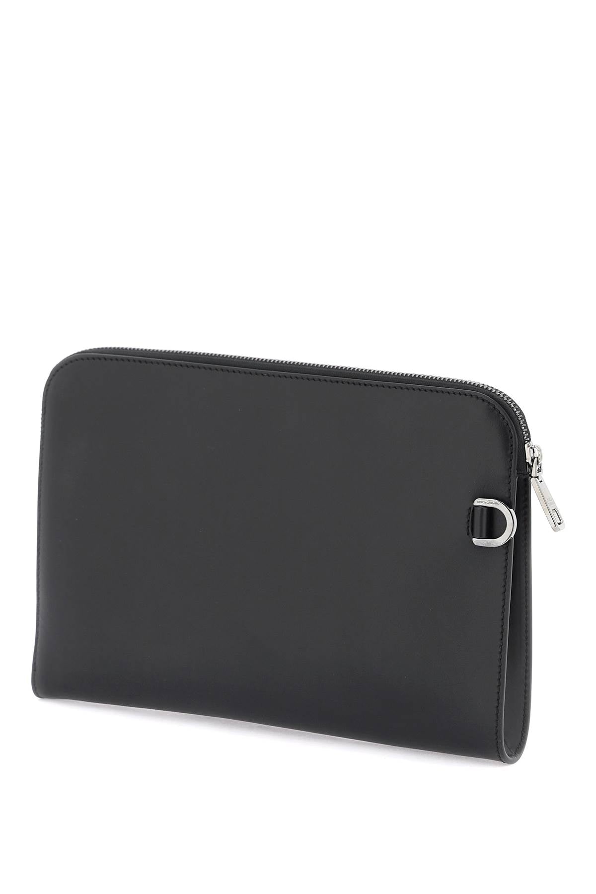 Dolce & Gabbana Pouch With Embossed Logo   Black