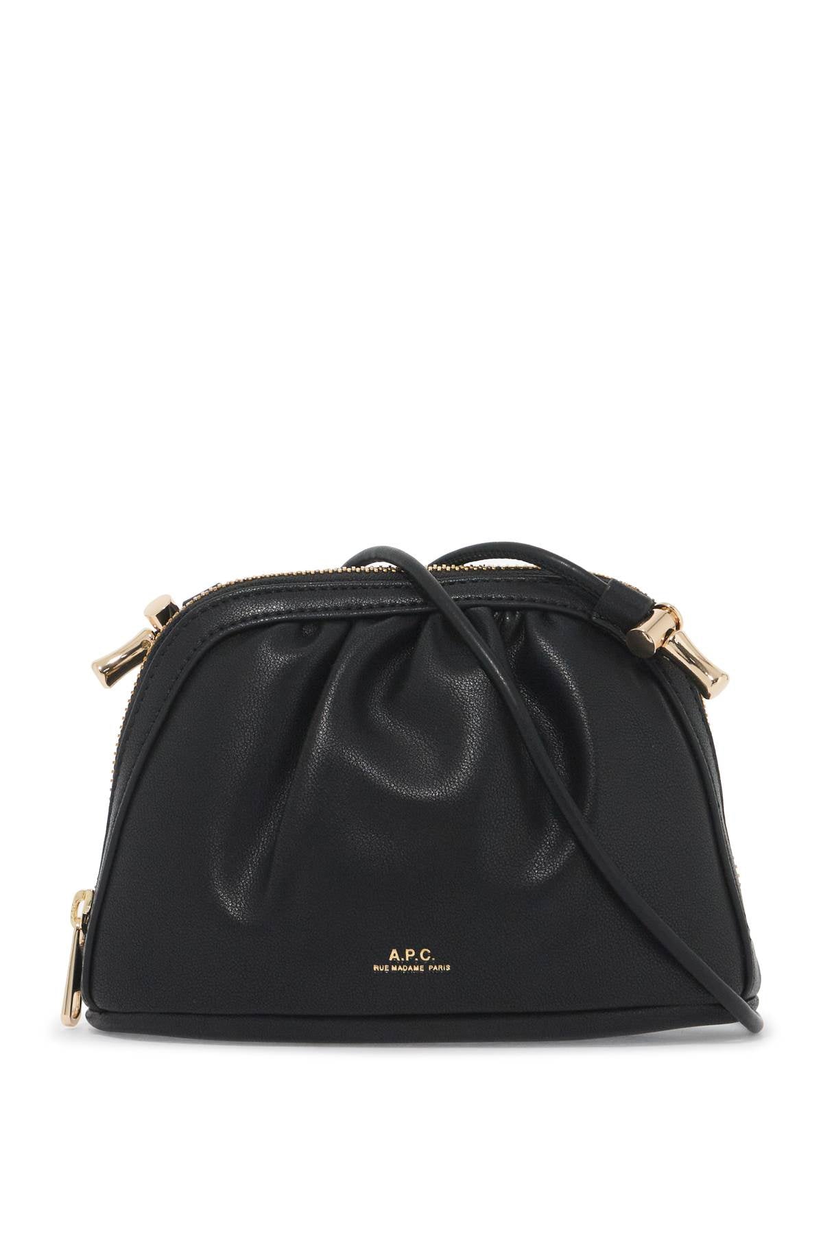 A.P.C. Mini Ninon Shoulder Bag With Strap   Black