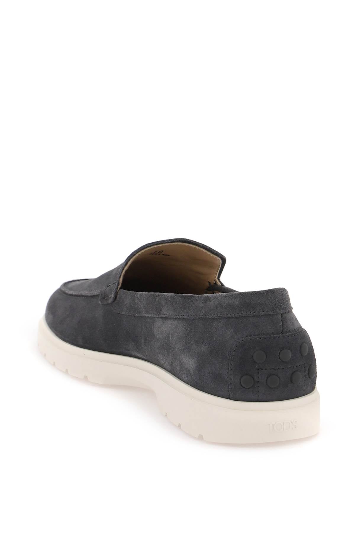 Tod's Suede Loafers   Grey