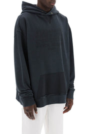 Maison Margiela Hoodie With Reverse Logo Hooded   Black