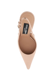 Dolce & Gabbana Satin Slingback Decol   Neutral