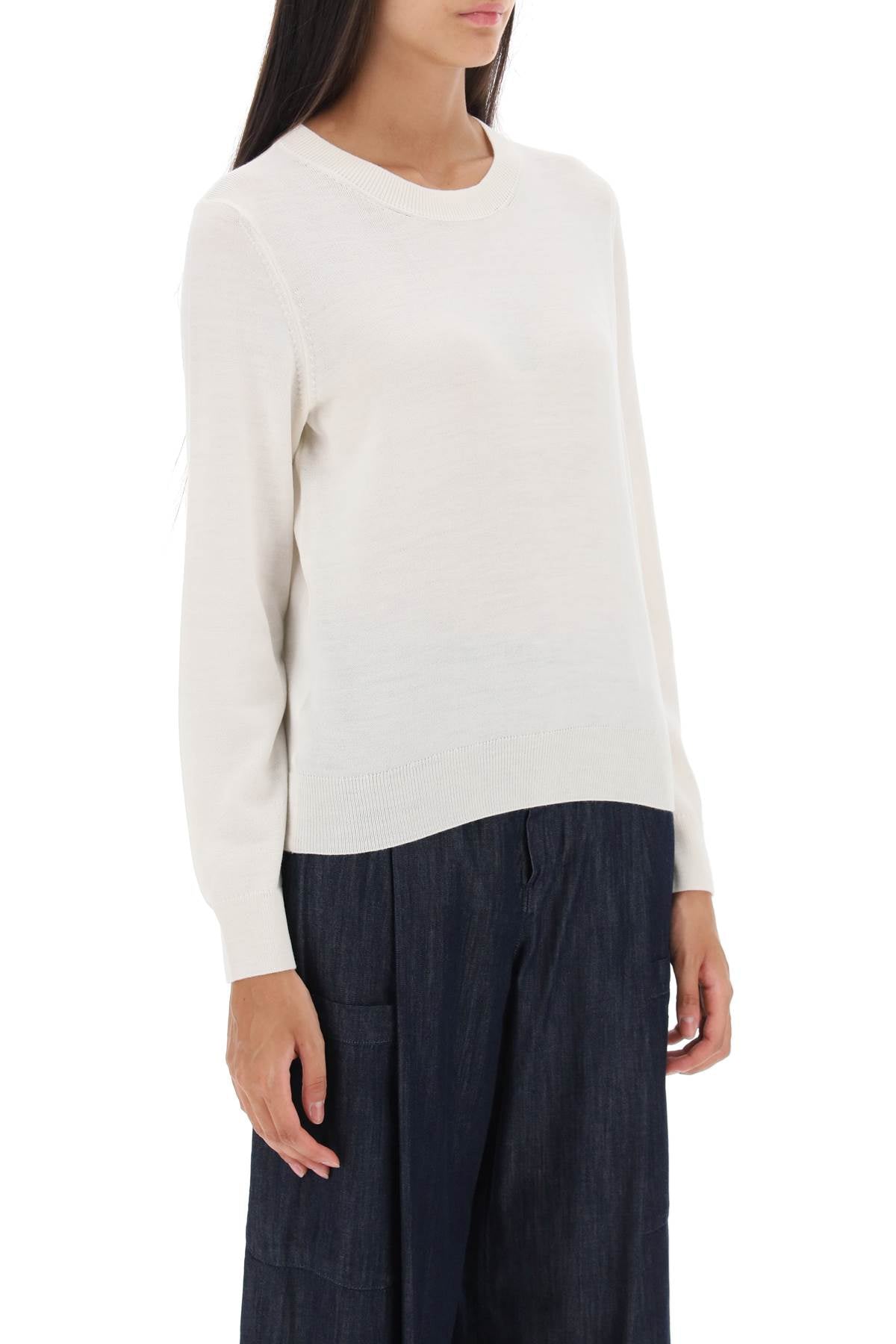 A.P.C. 'Virginie' Crew Neck Sweater   White