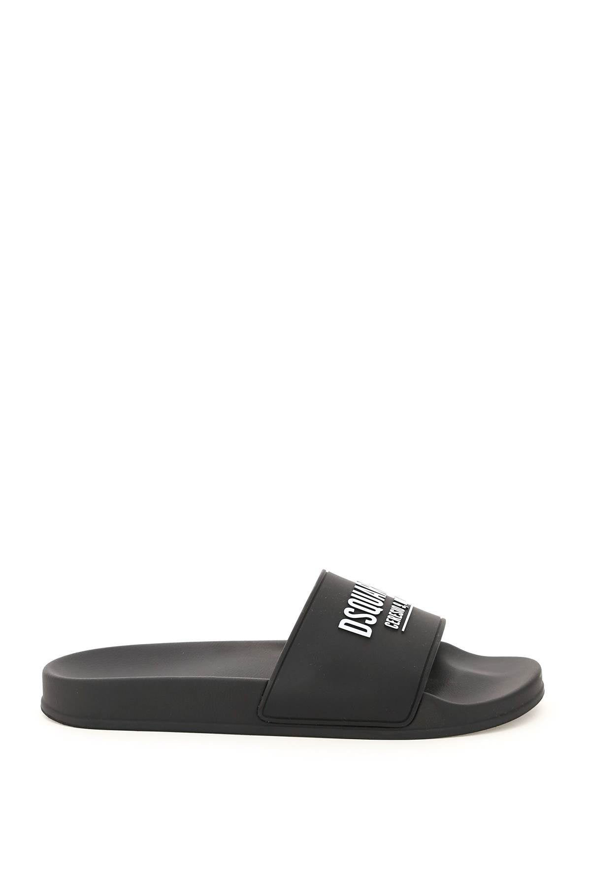 Dsquared2 'Ceresio 9' Rubber Slides   Black