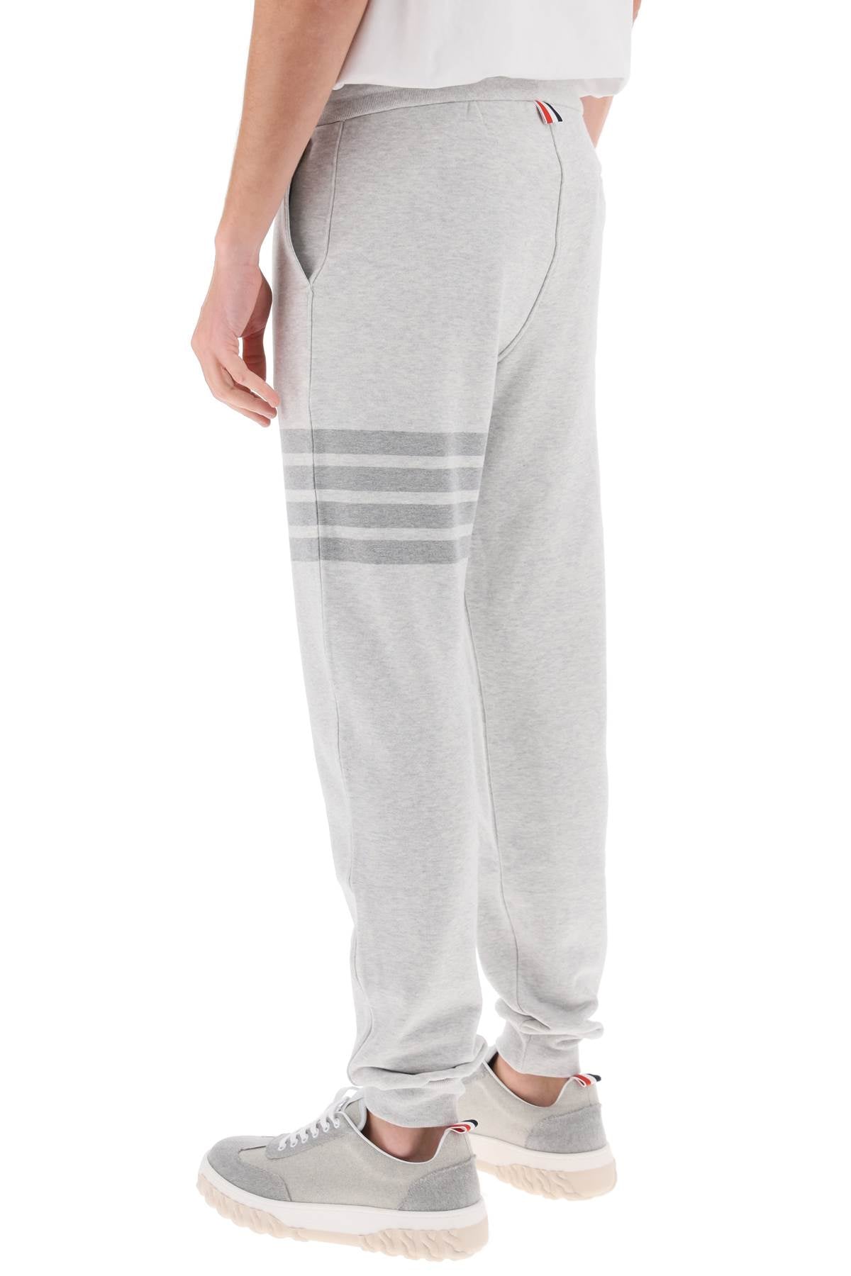 Thom Browne Cotton 4 Bar Sweatpants   Grey