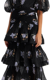 Zimmermann Zimmermann pleated ruffle skirt with floral print