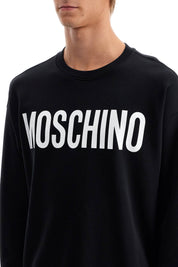 Moschino Logo Crewneck Sweatshirt   Black