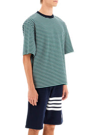 Thom Browne "striped Oversized Jersey T Shirtreplace With Double Quote   Green