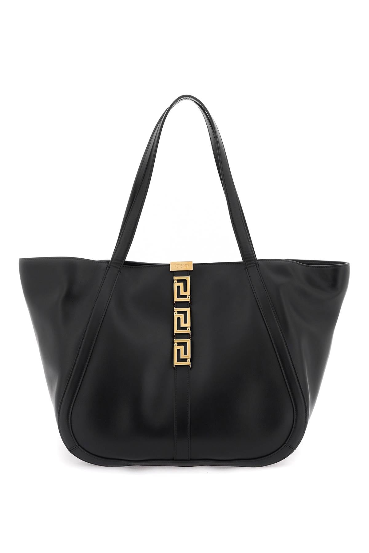 Versace Greca Goddess Tote Bag   Black