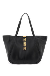 Versace Greca Goddess Tote Bag   Black