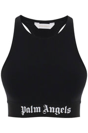 Palm Angels Replace With Double Quotesport Bra With Branded Bandreplace With Double Quote   Black