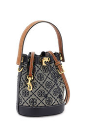 Tory Burch T Monogram Bucket Bag   Beige