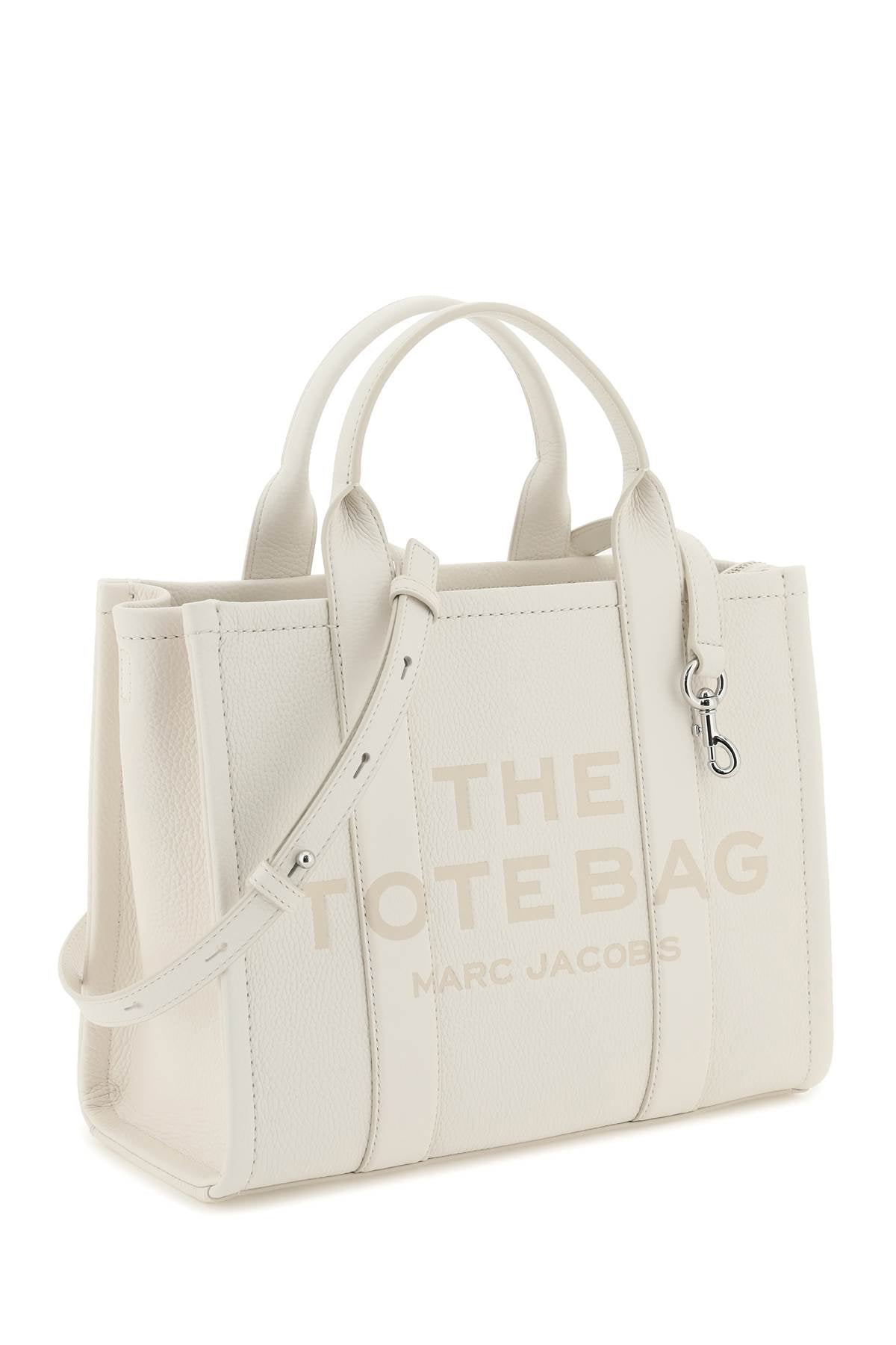 Marc Jacobs The Leather Medium Tote Bag   White