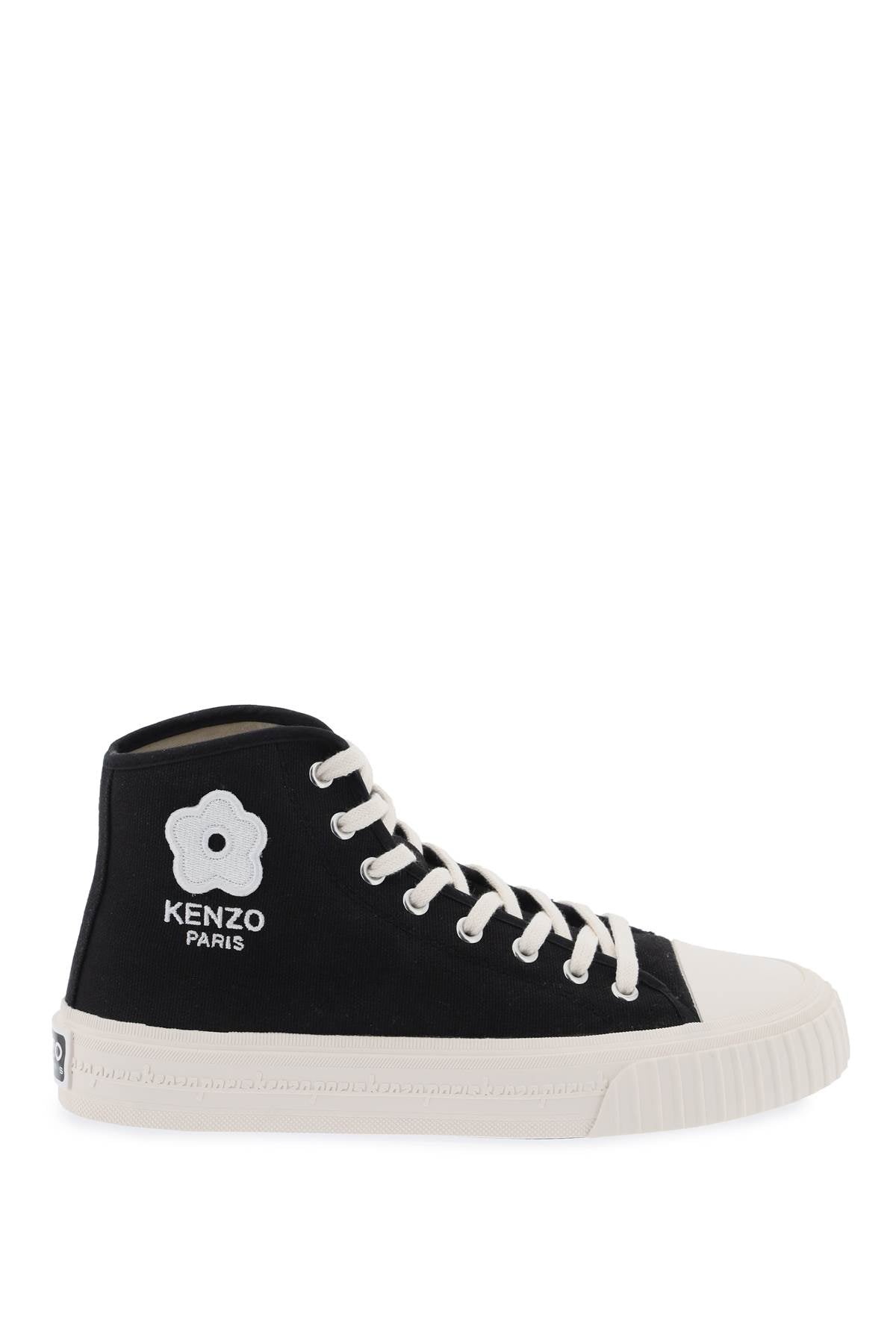 Kenzo Canvas Foxy High Top Sneakers   Black