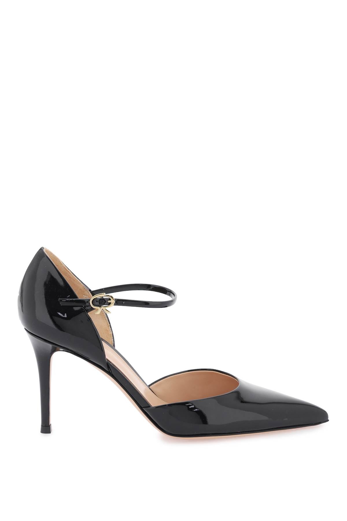 Gianvito Rossi Patent Leather Pumps   Black