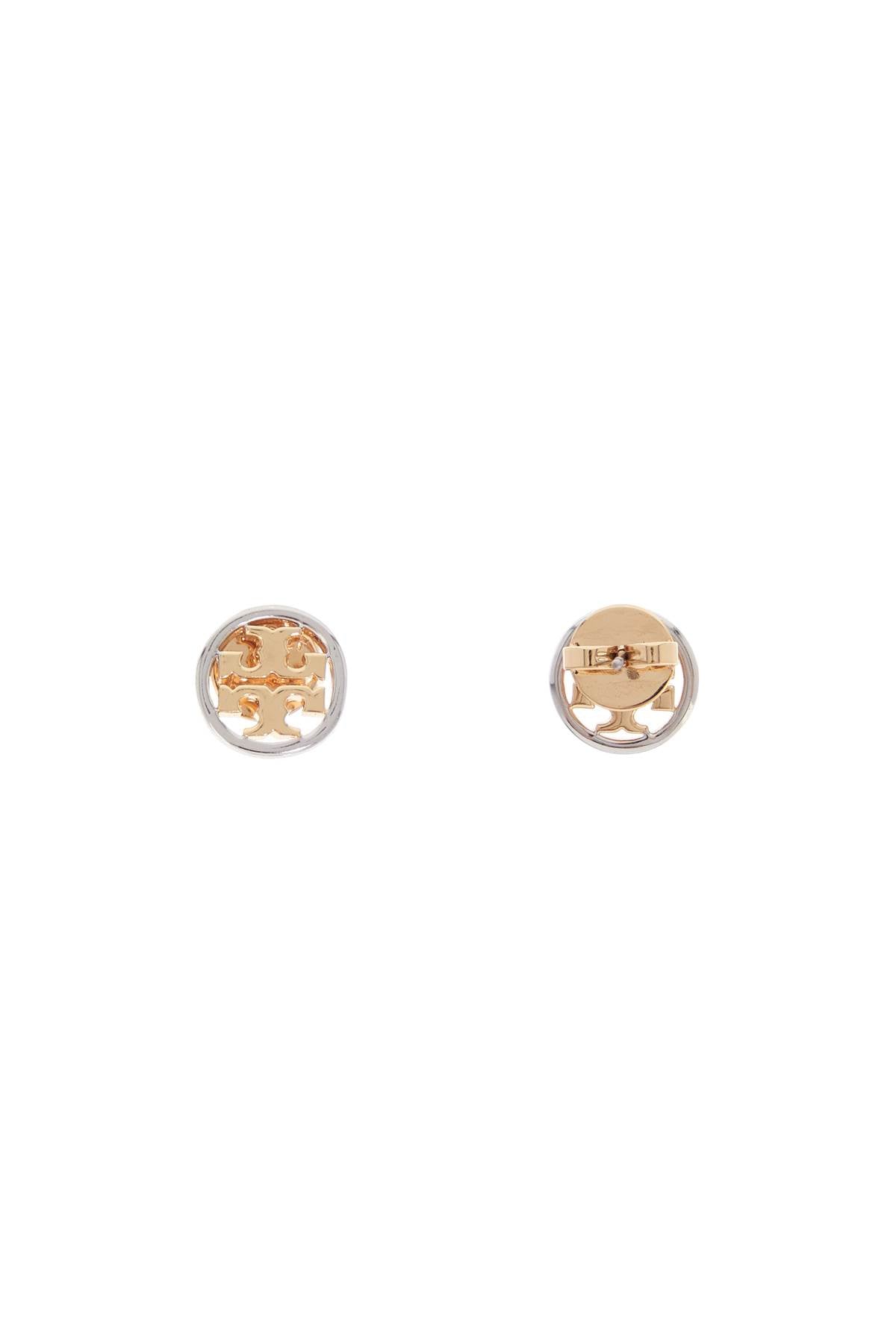 Tory Burch Miller Button Earrings In Italian Style   Gold