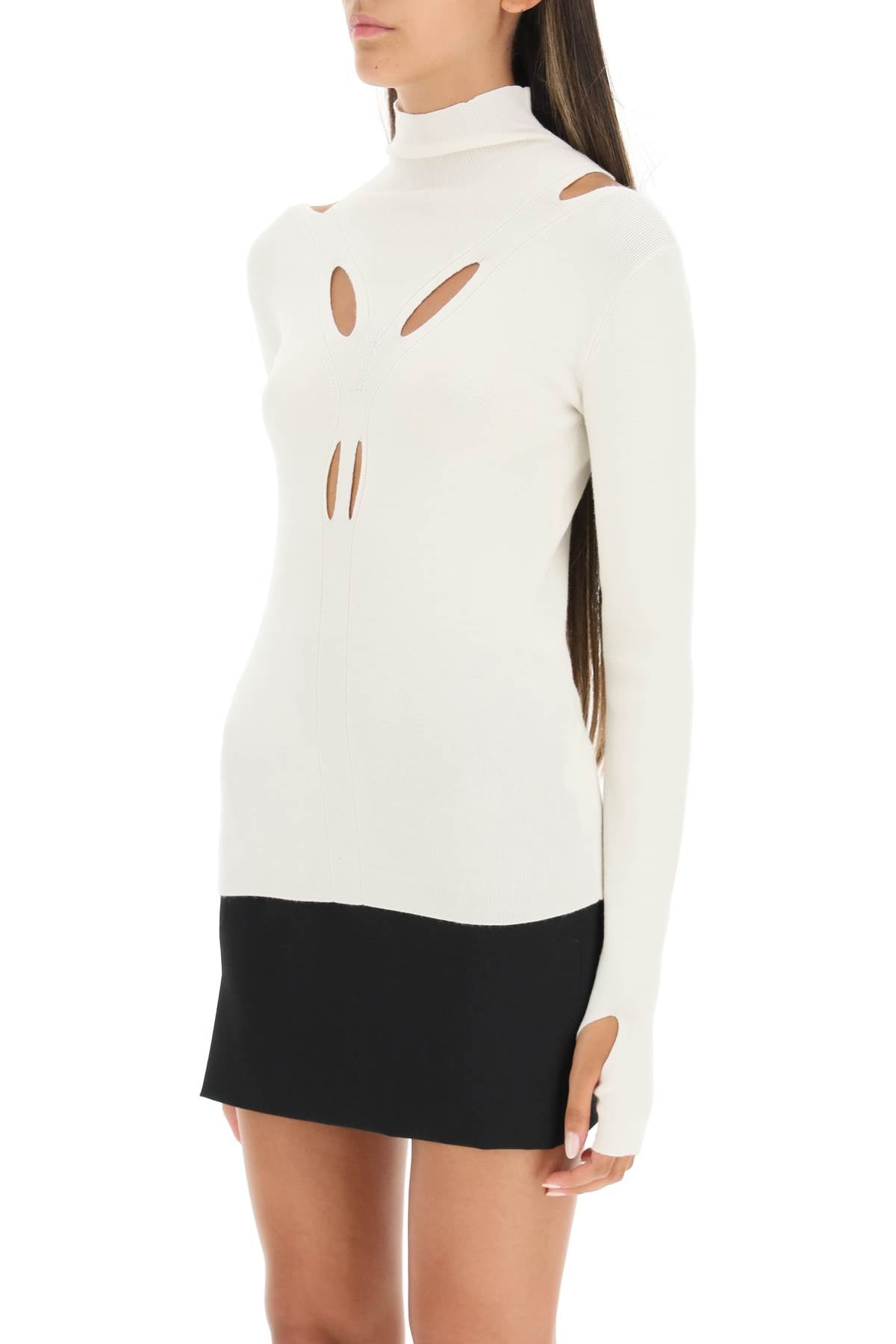 Dion Lee Cut Out Skivvy   White