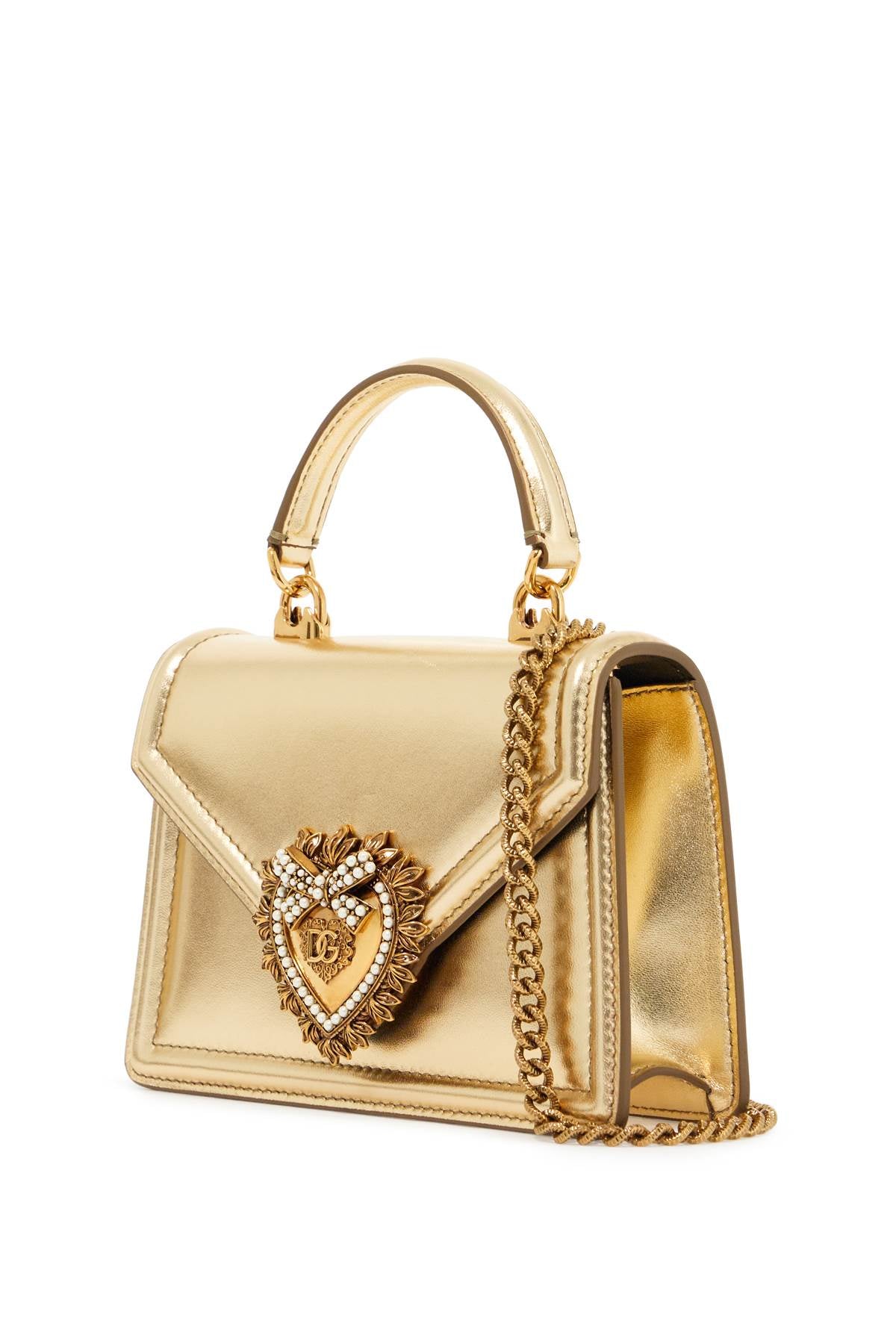 Dolce & Gabbana Small Devotion Bag   Gold