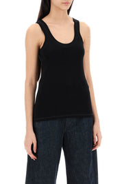 Lemaire Ribbed Sleeveless Top With   Black