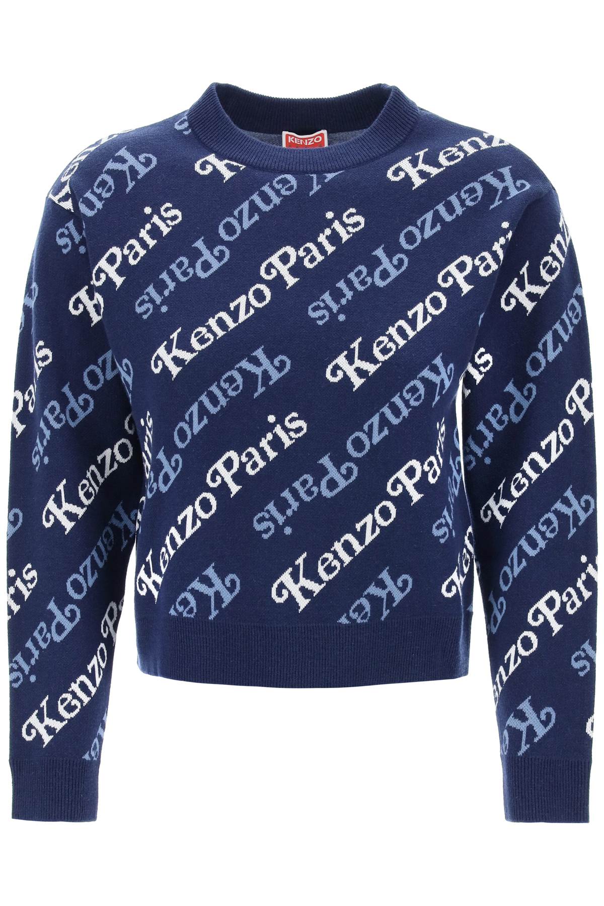 Kenzo Sweater With Logo Pattern   Blue