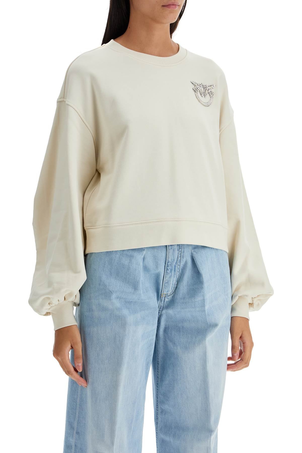 Pinko "ceresole Embroidered Sweatshirt   White