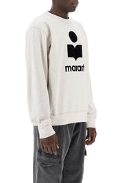 Marant Mikoy Flocked Logo Sweatshirt   Neutral