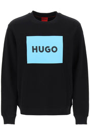 Hugo Duragol Logo Box Sweatshirt   Black