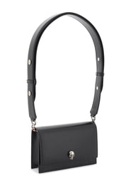 Alexander Mcqueen Small Leather Skull Bag   Black