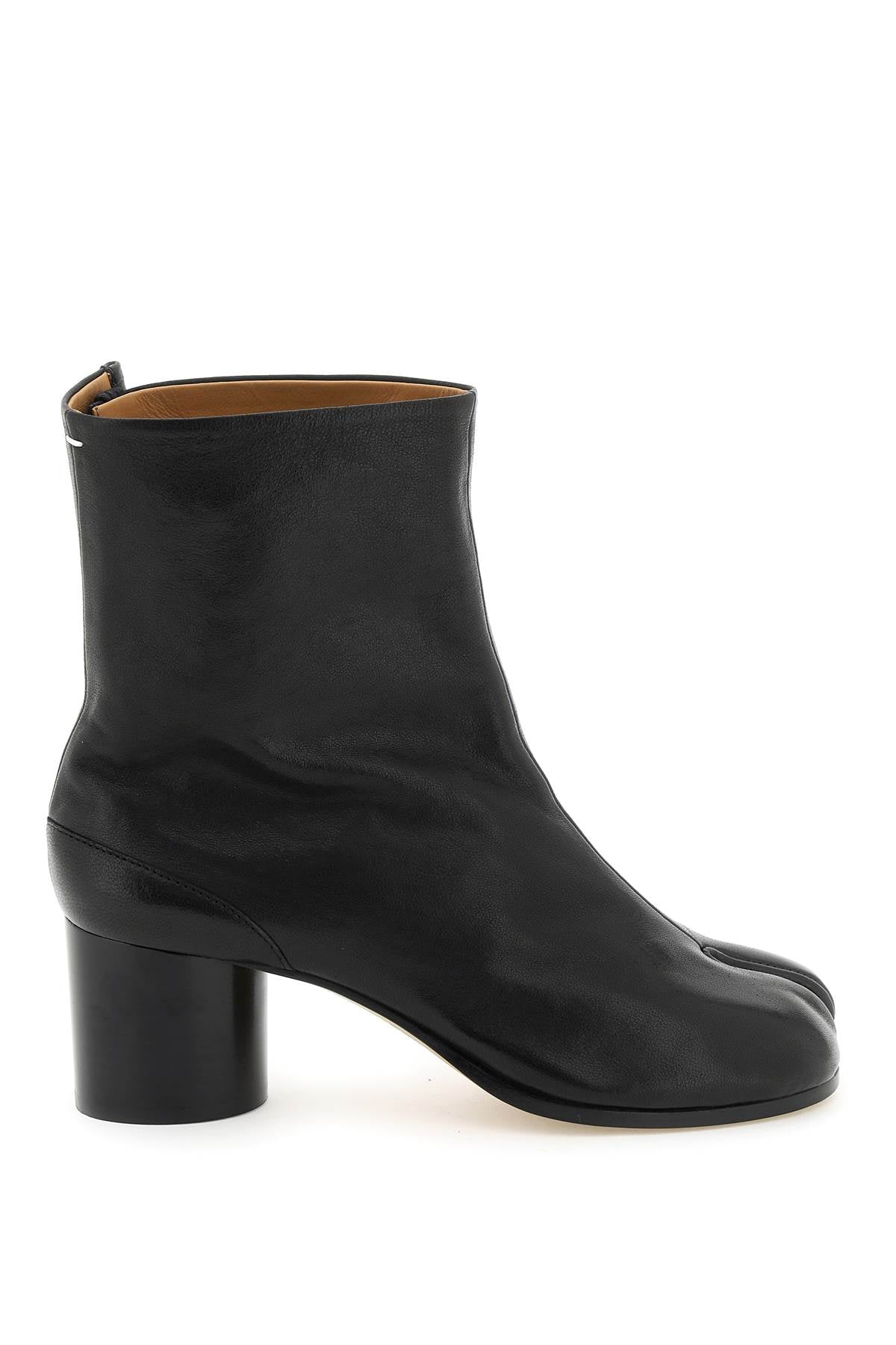 Maison Margiela Leather Tabi Ankle Boots   Black