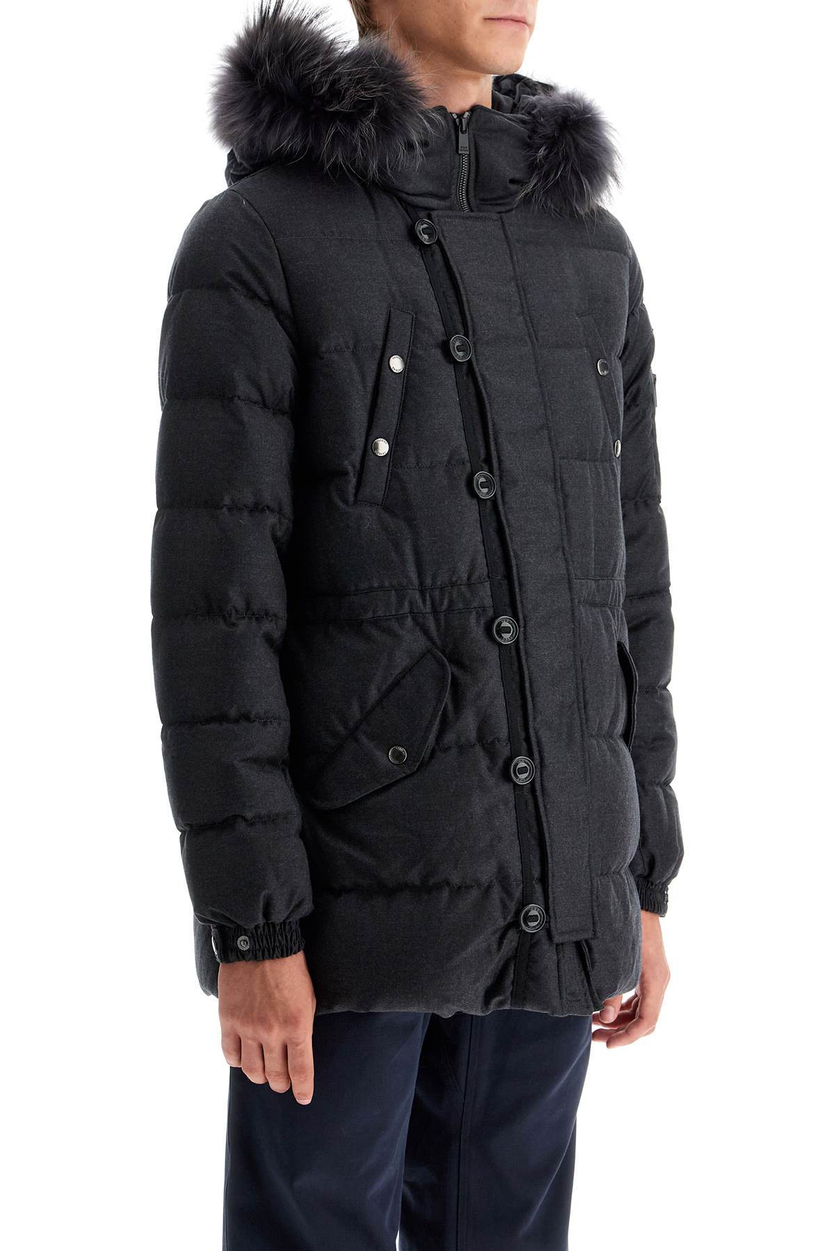 Tatras Down Jacket With Wool And Silk Lining   Grey