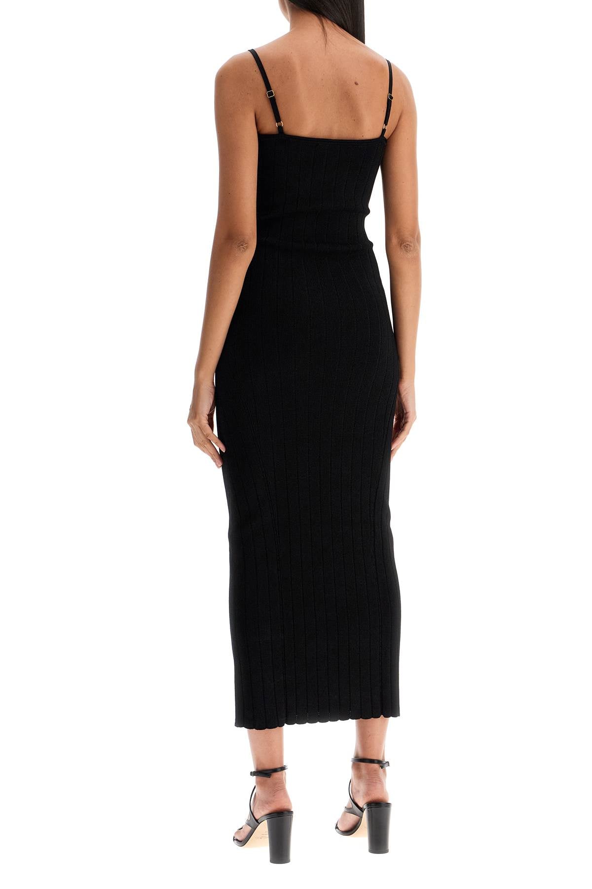 Jacquemus Midi Dress 'The Sierra Bretelles   Black