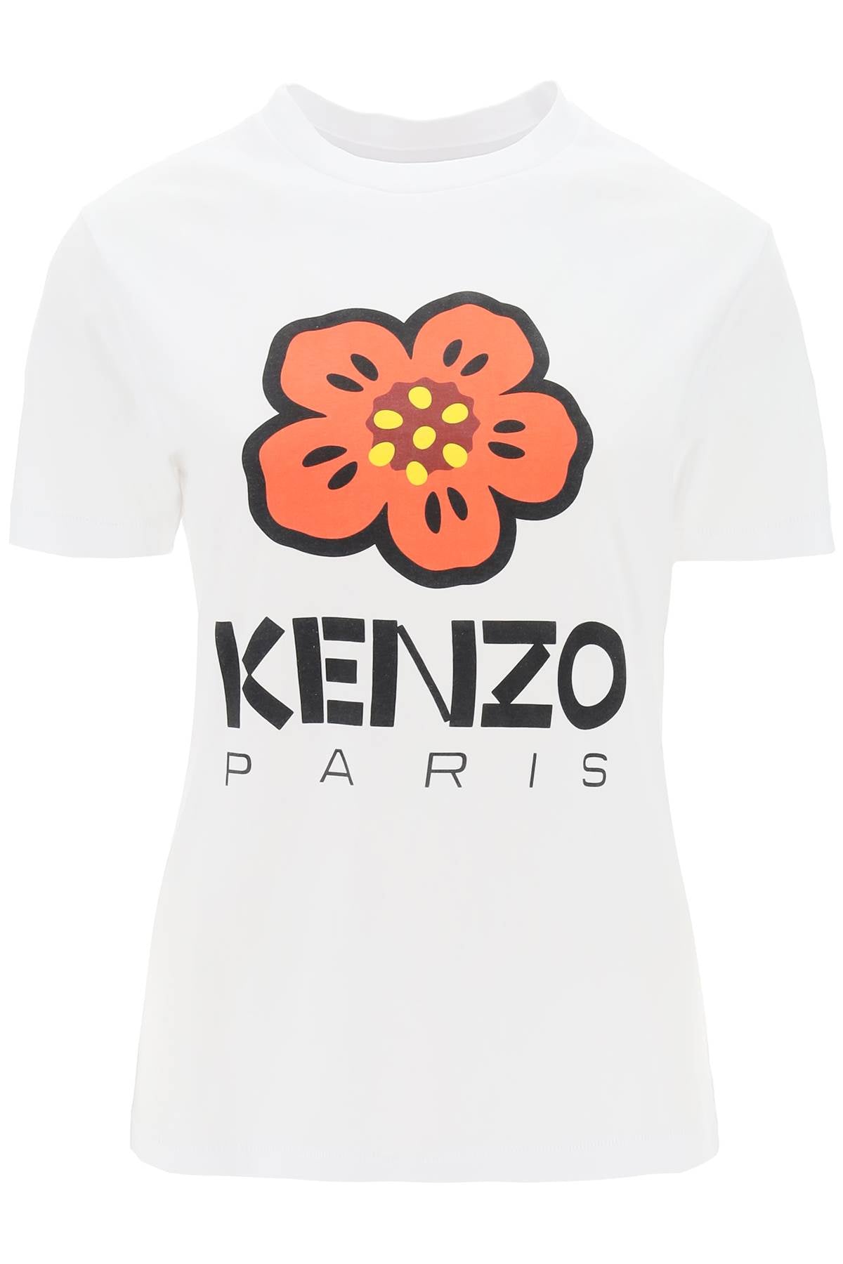 Kenzo Boke Flower Printed T Shirt   White