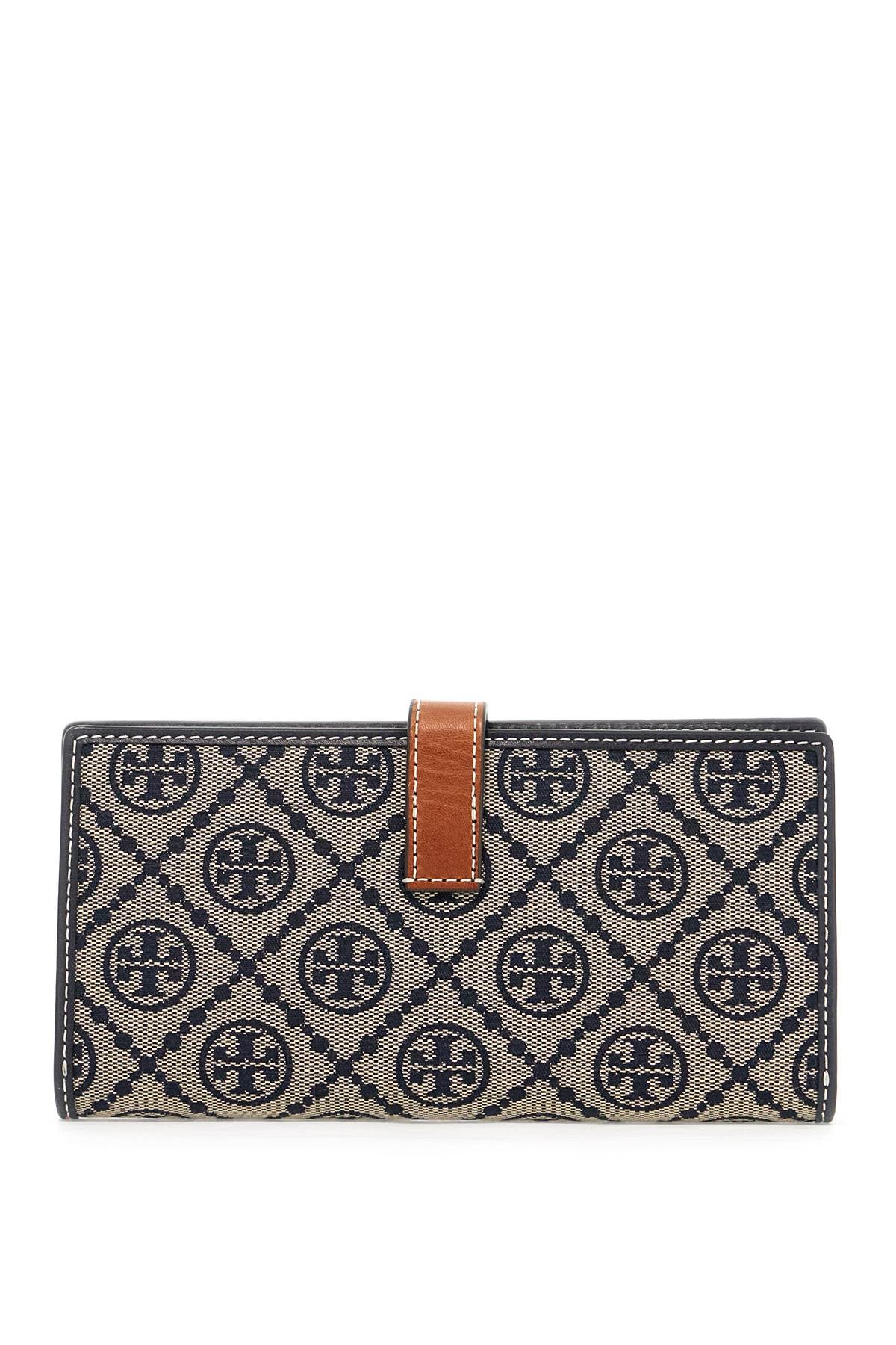 Tory Burch Thin T Monogram Wallet   Blue