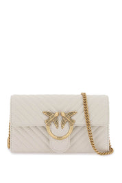 Pinko Love Bag One Wallet Chevron Mini Bag   White