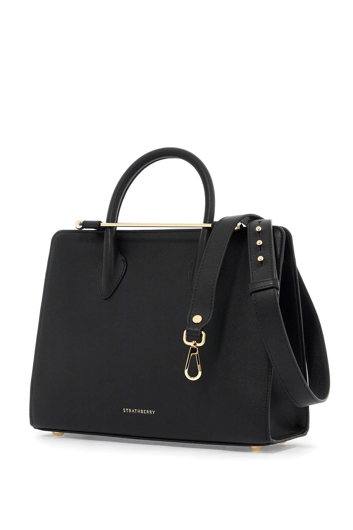 Strathberry Midi Tote Bag   Black