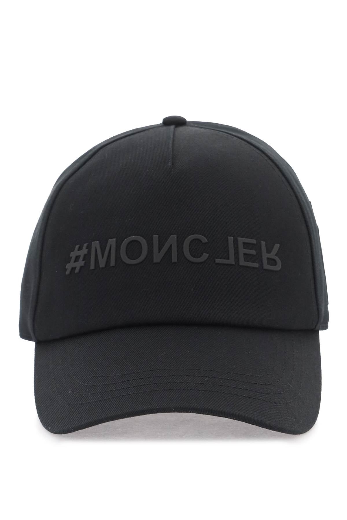 Moncler Grenoble Baseball Cap Made Of Gab   Black